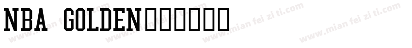 NBA Golden字体转换